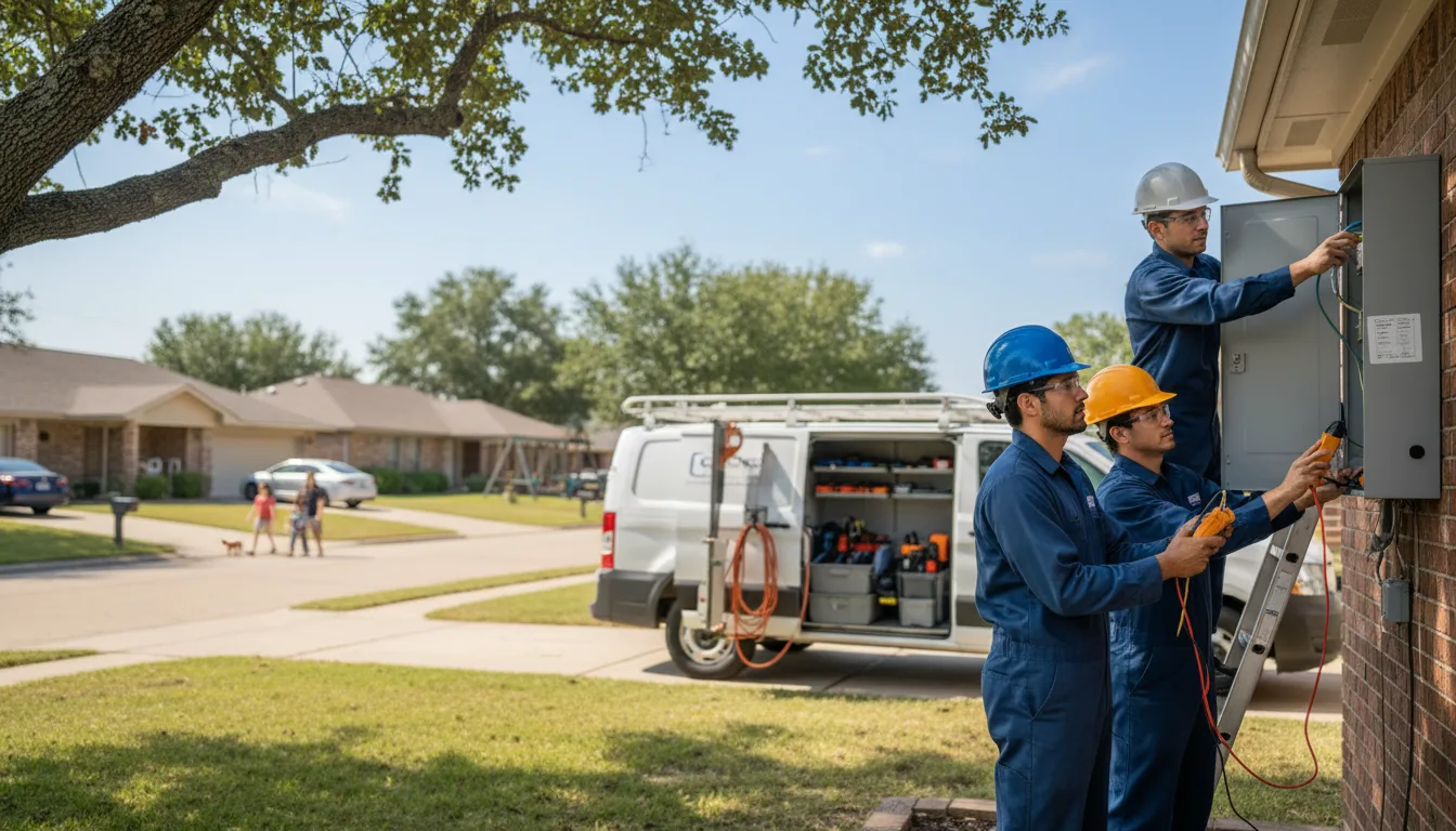 Certified electrician providing emergency electrical services in Belle Plaine, IA